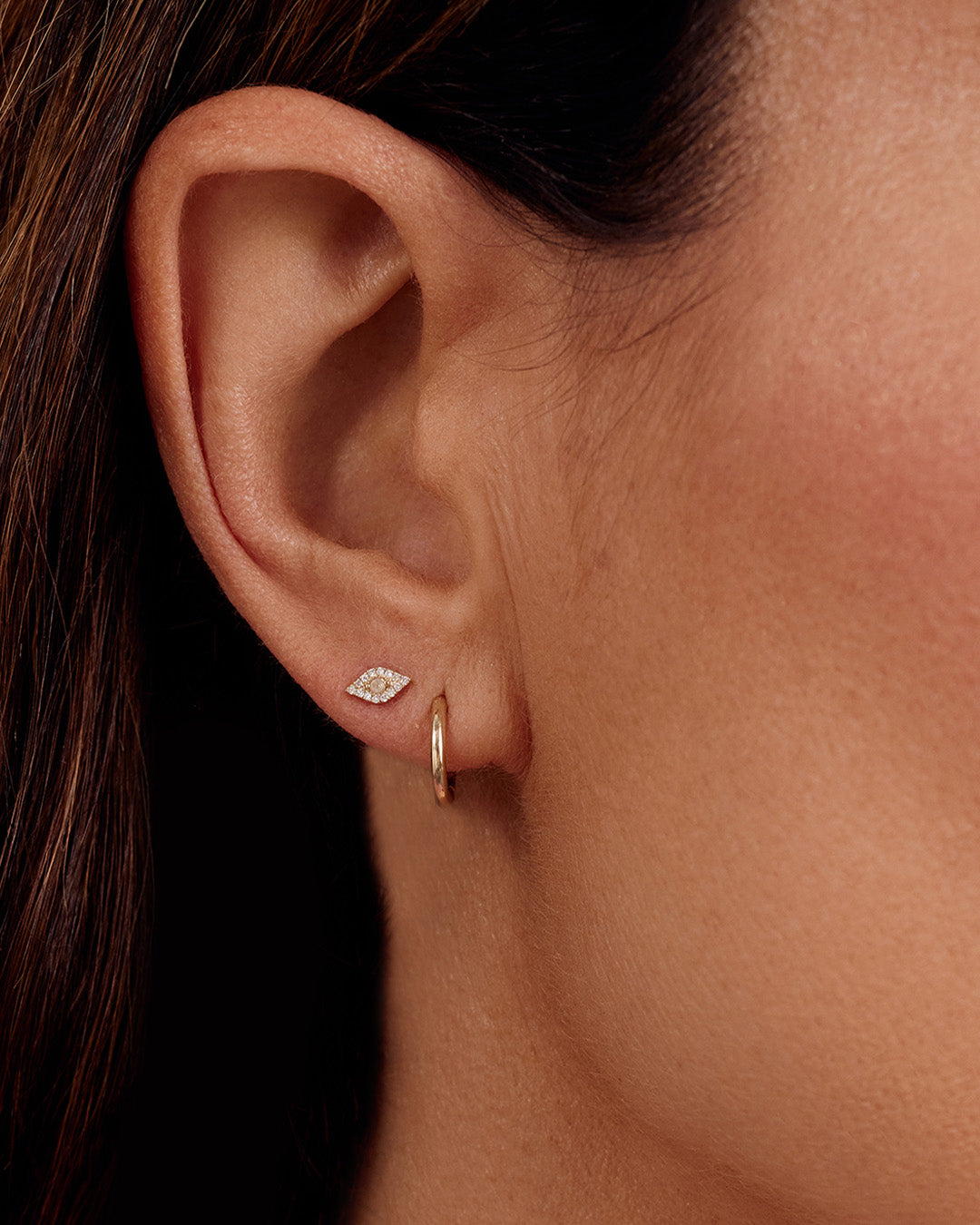Classic Diamond Studs Earring in 14K Solid Gold/Pair, Women's by Gorjana