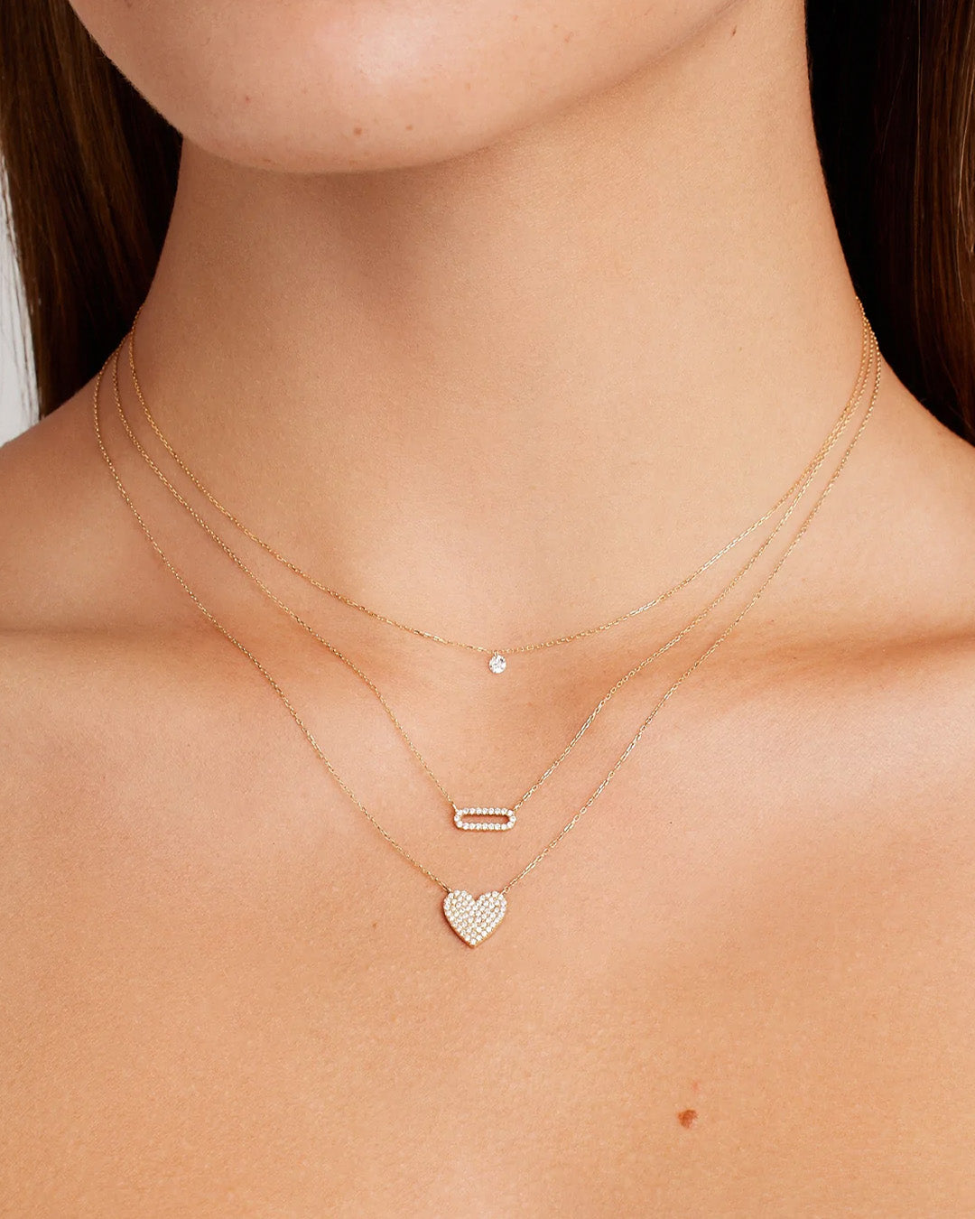 Diamond Pavé Heart Necklace – gorjana