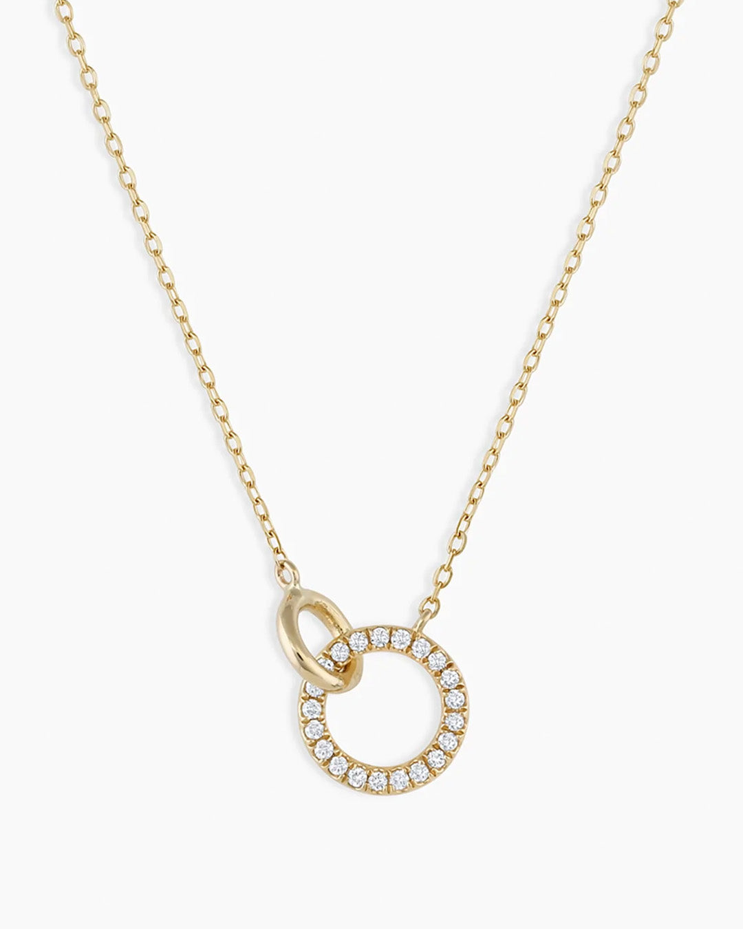 Floating Diamond Necklace in 18K Solid Gold, Women's by Gorjana