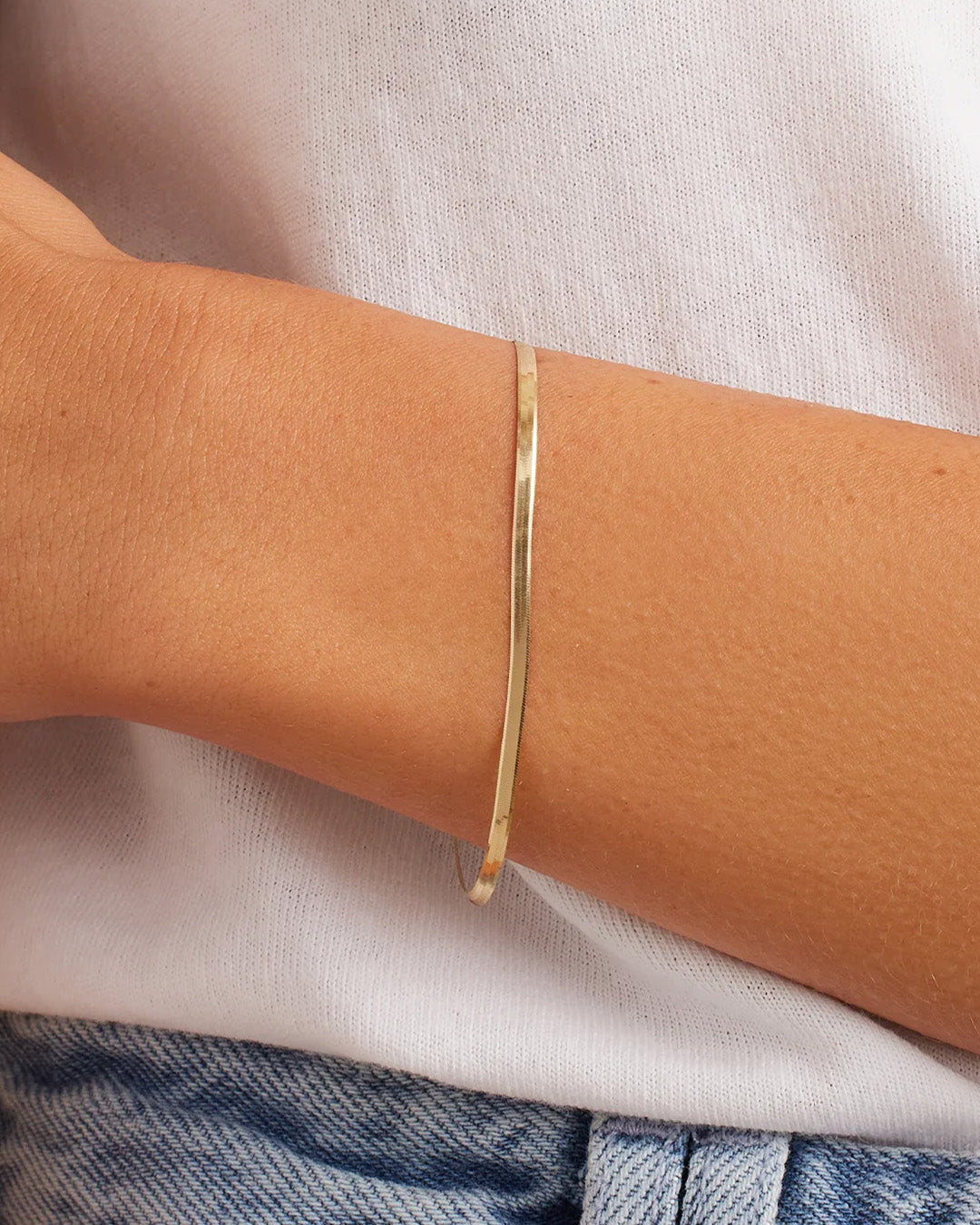 Paseo Cuff Bracelet in 4mm/Gold Plated, Women's by Gorjana