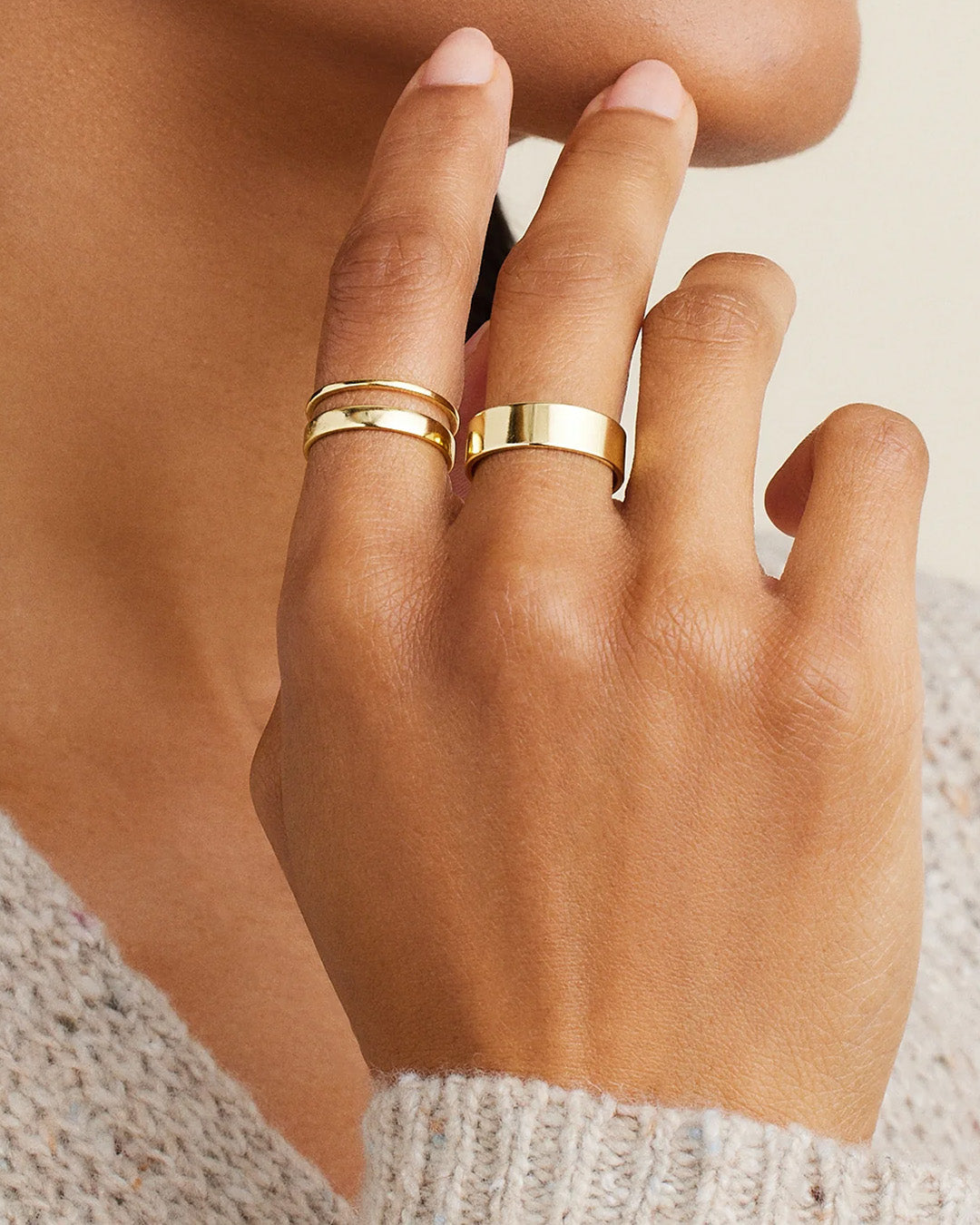 Terra Rosecliff Stackable Ring in 14k Gold - 14k Yellow Gold / 4.5