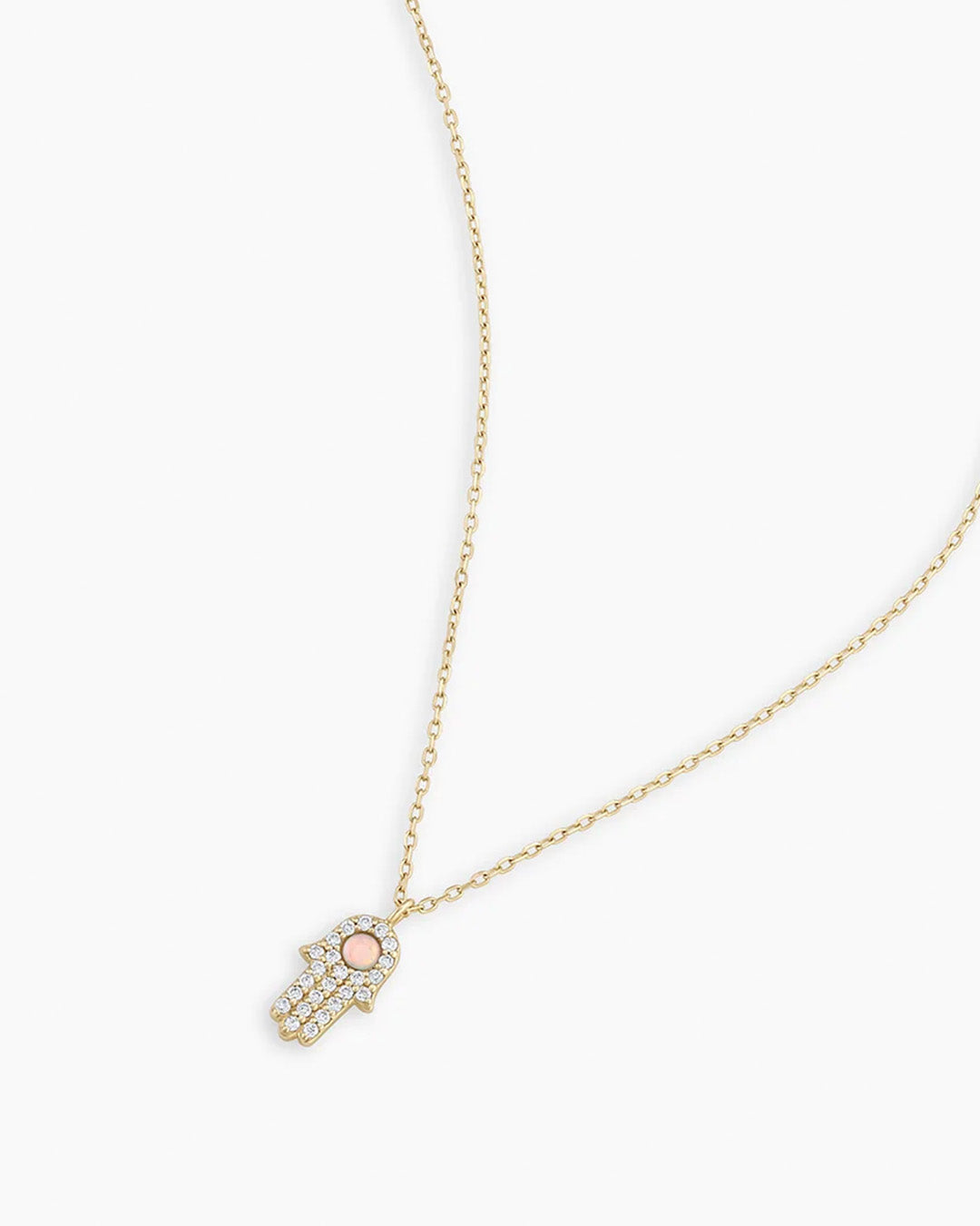 Diamond Hamsa Pendant Necklace | gorjana