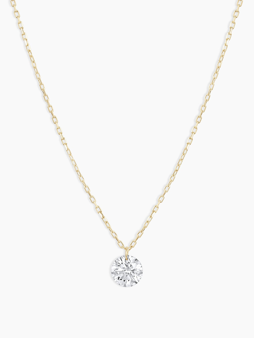 Floating Diamond Necklace in 18K Solid Gold, Women's by Gorjana