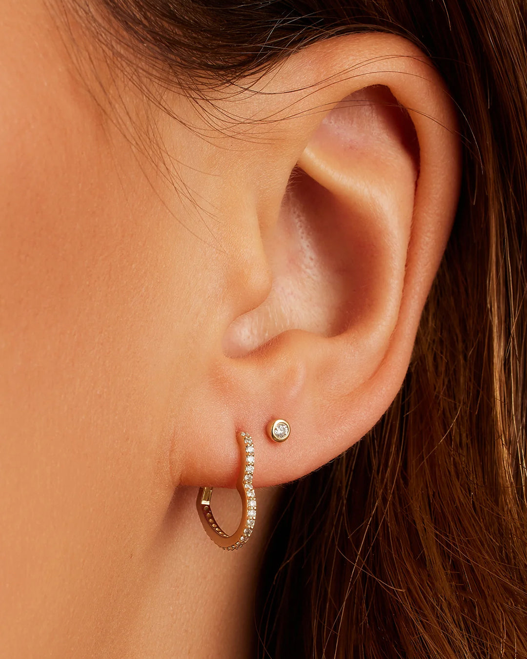 Stud Earrings: Dainty Gold & Diamond Studs | gorjana
