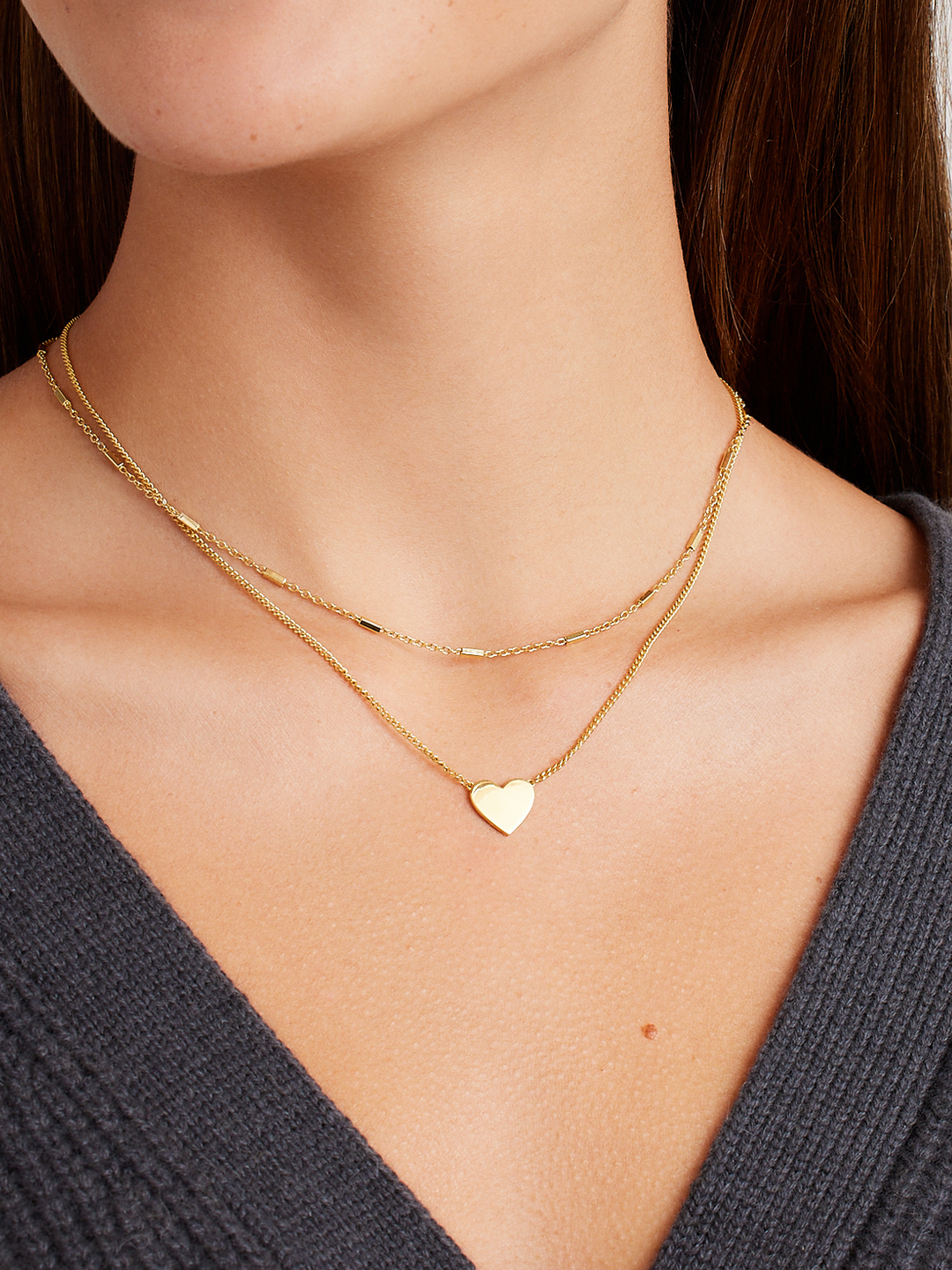 Gorjana Kara Padlock Charm Necklace - Gold