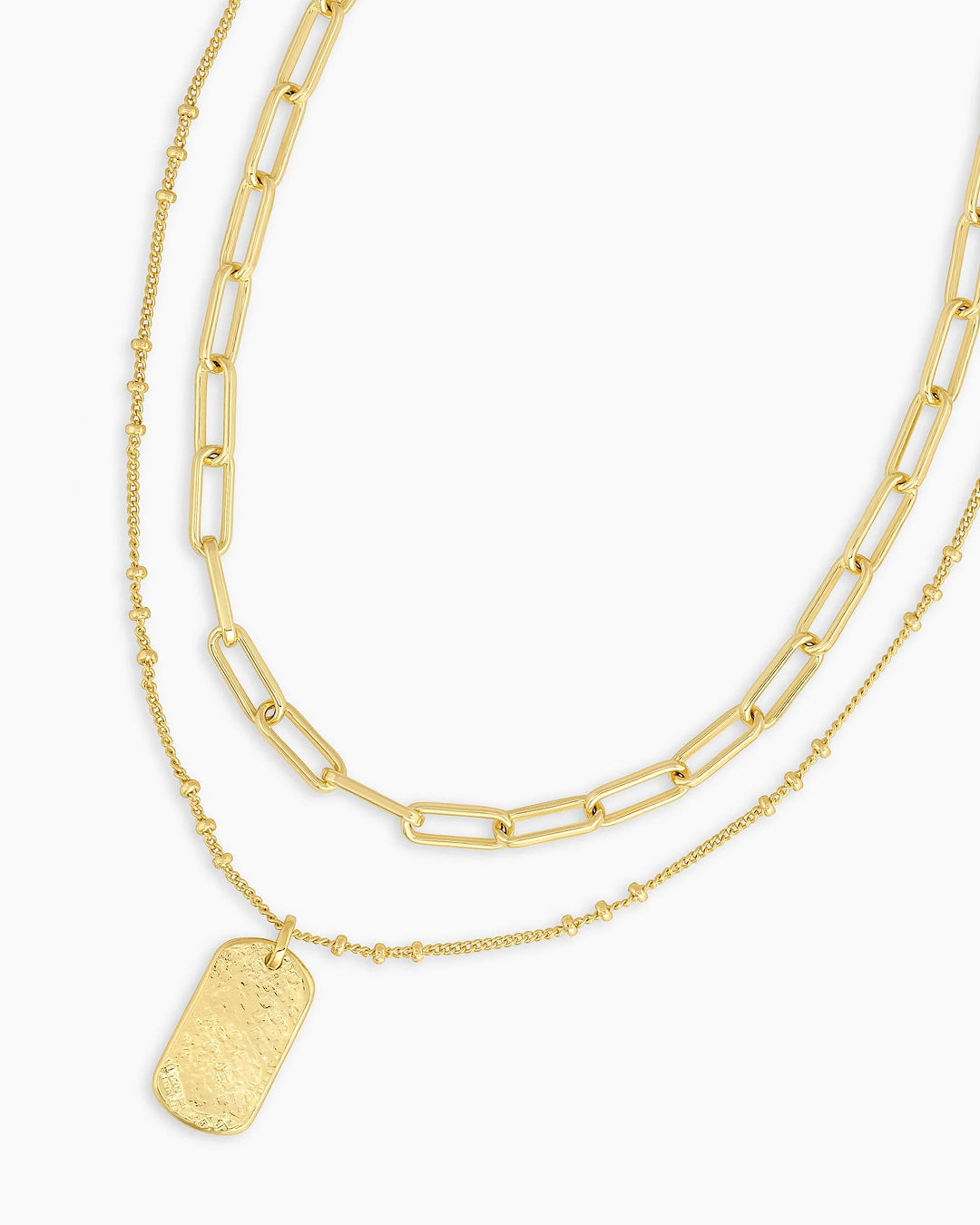 Gorjana Women’s Reed Necklace, 18K Gold Plated, Statement Link Chain