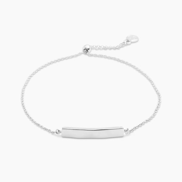 gorjana Jewelry | Bespoke Plate Adjustable Bracelet (Silver)