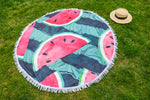 Watermelon Slice Large Round Towel - Hustle & Hunee