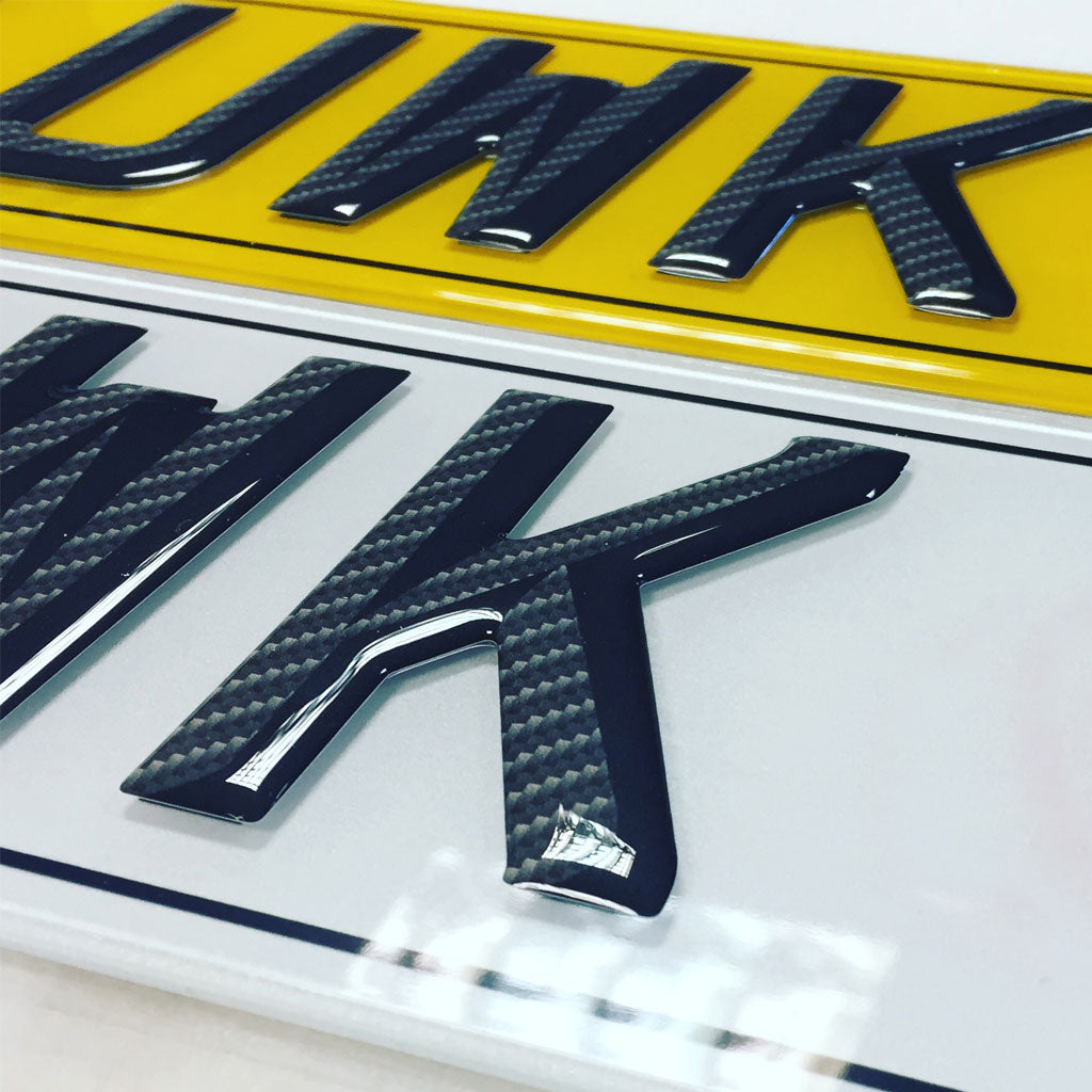 Carbon Fibre Gel Number Plates 3d Carbon Number Plates