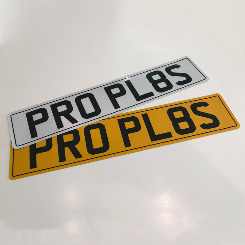 Stick On Number Plates Free Shipping Pro Plates