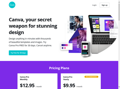 Canva Pro Pricing