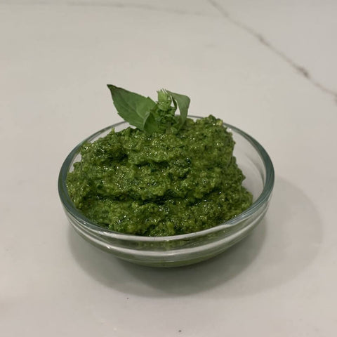 Pesto ready for serving