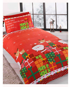 Dear Santa Christmas Duvet Cover And Pillowcase Set Christmas