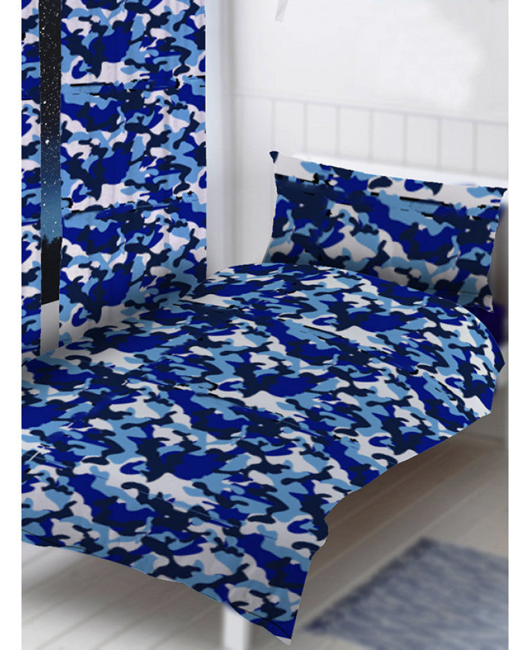 Duvet Covers Sets Blue Army Camouflage Reversible Duvet Cover