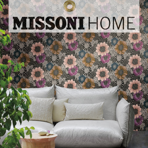 Missoni Home Plain Mini Chevron Rose Beige Wallpaper 40% Off | Samples