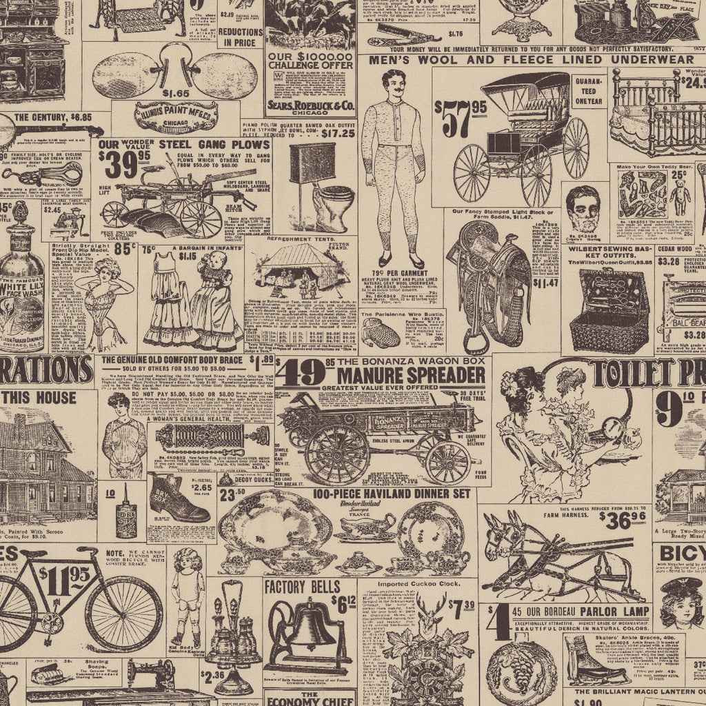 Beige Newspaper Wallpaper 177 X 65ft Self Adhesive  Ubuy India