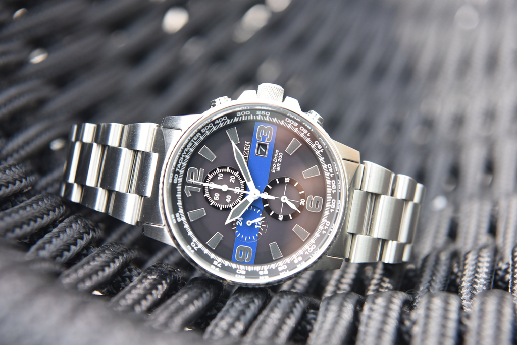 All About the Citizen Thin Blue Line Watch — Time After Time