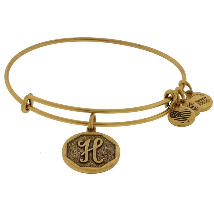 Alex and Ani Initial H Charm Bangle 