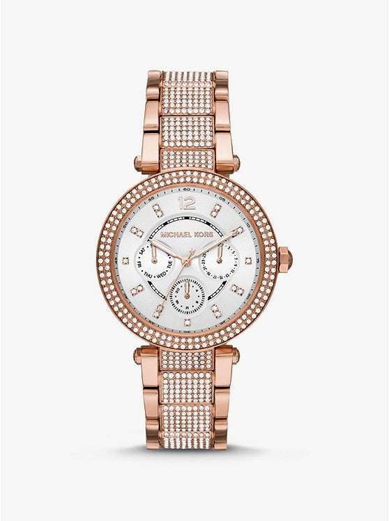 michael kors bangle watch rose gold