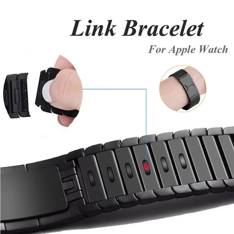 Stainless Steel Link Bracelet For Apple Watch Ultra 2-5