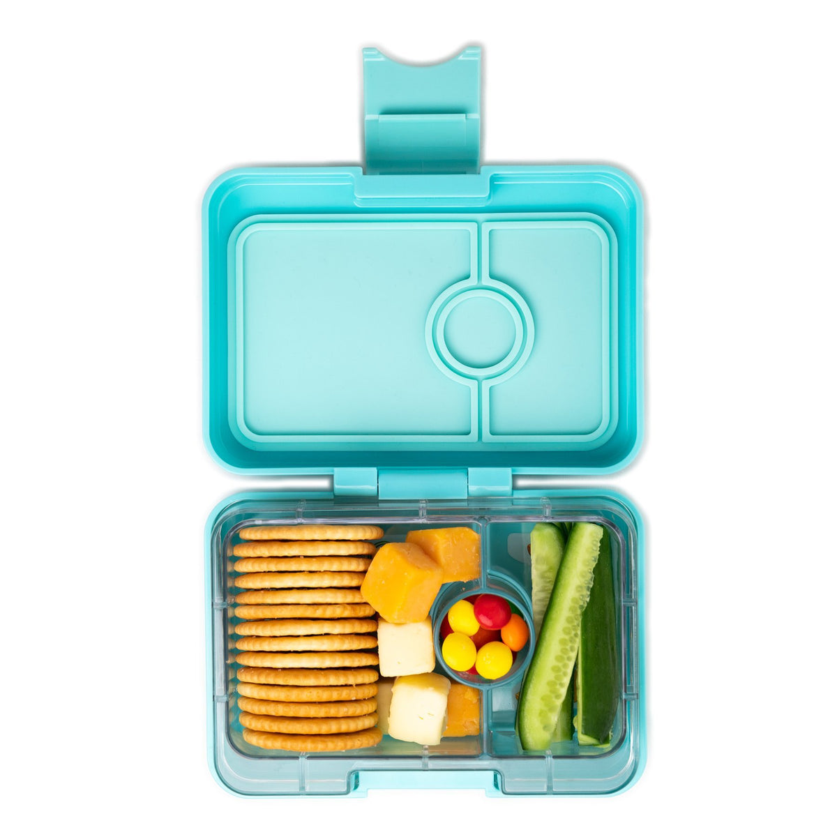 Yumbox Mini Snack Misty Aqua 3 Compartment Lunch Box – Planet B HK