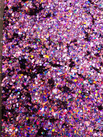 Electric Violet - Hexagon Mix-Small - GC26 – Glitzy City LLC