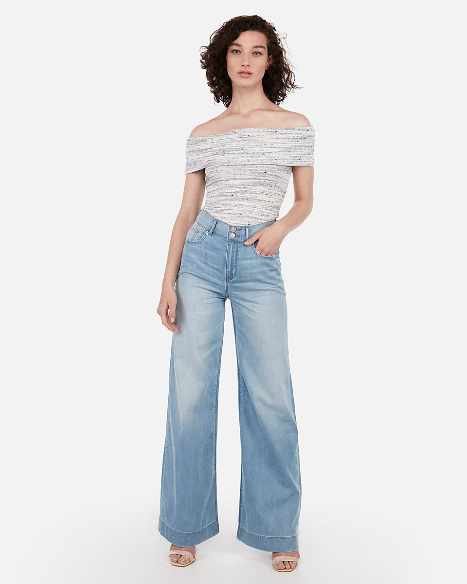 lightweight wide leg jeans