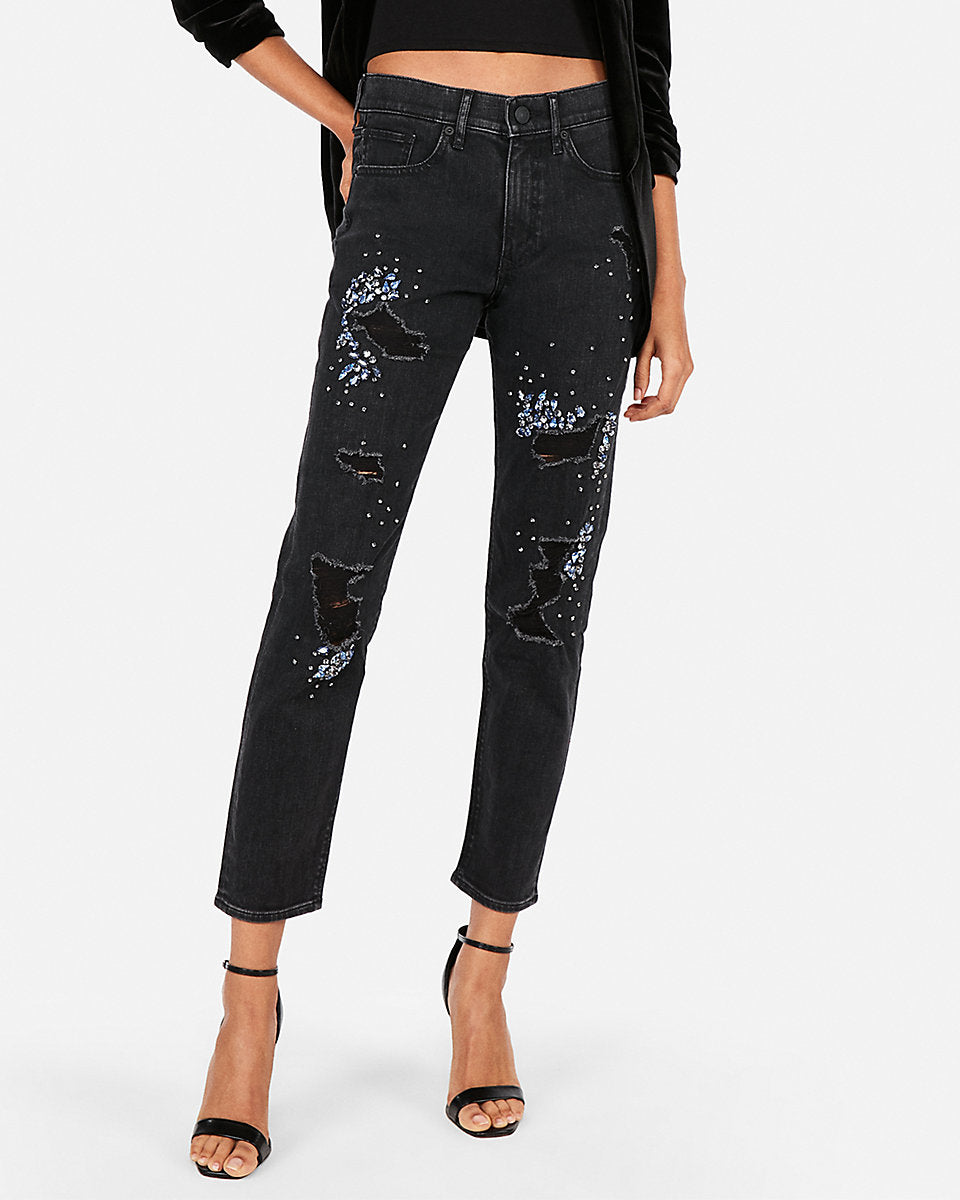 embellished skinny jeans