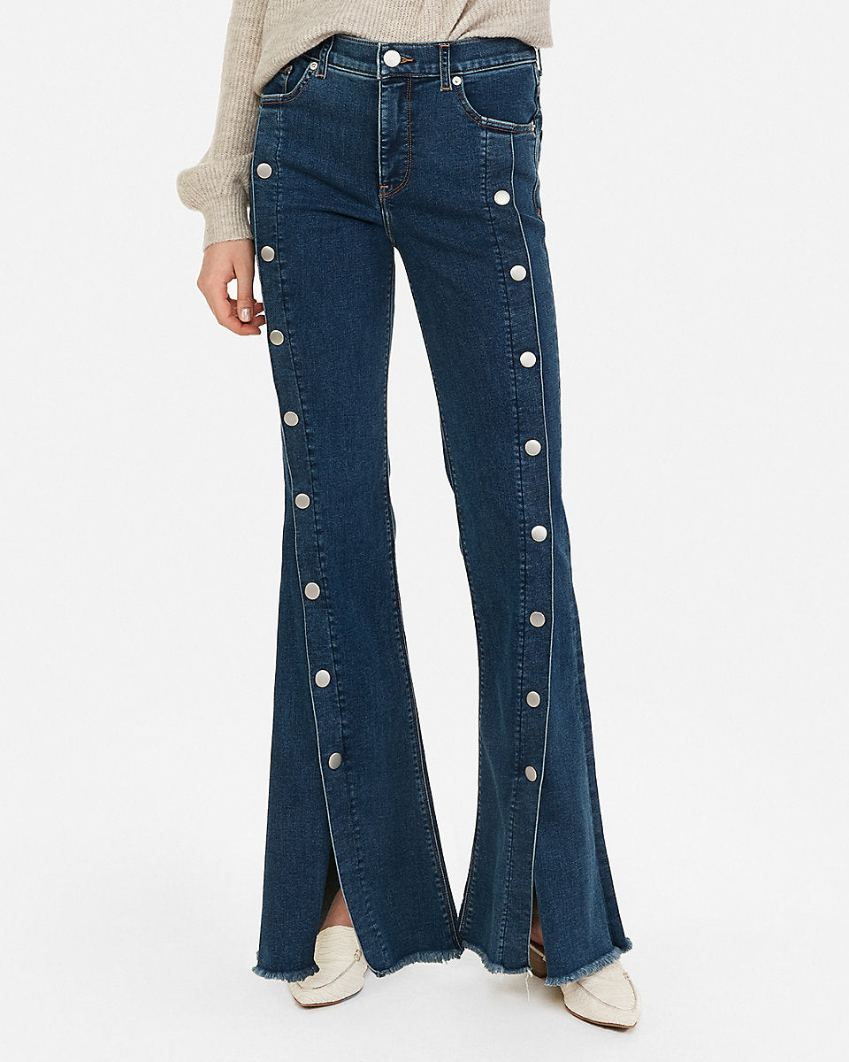 flare jean capris