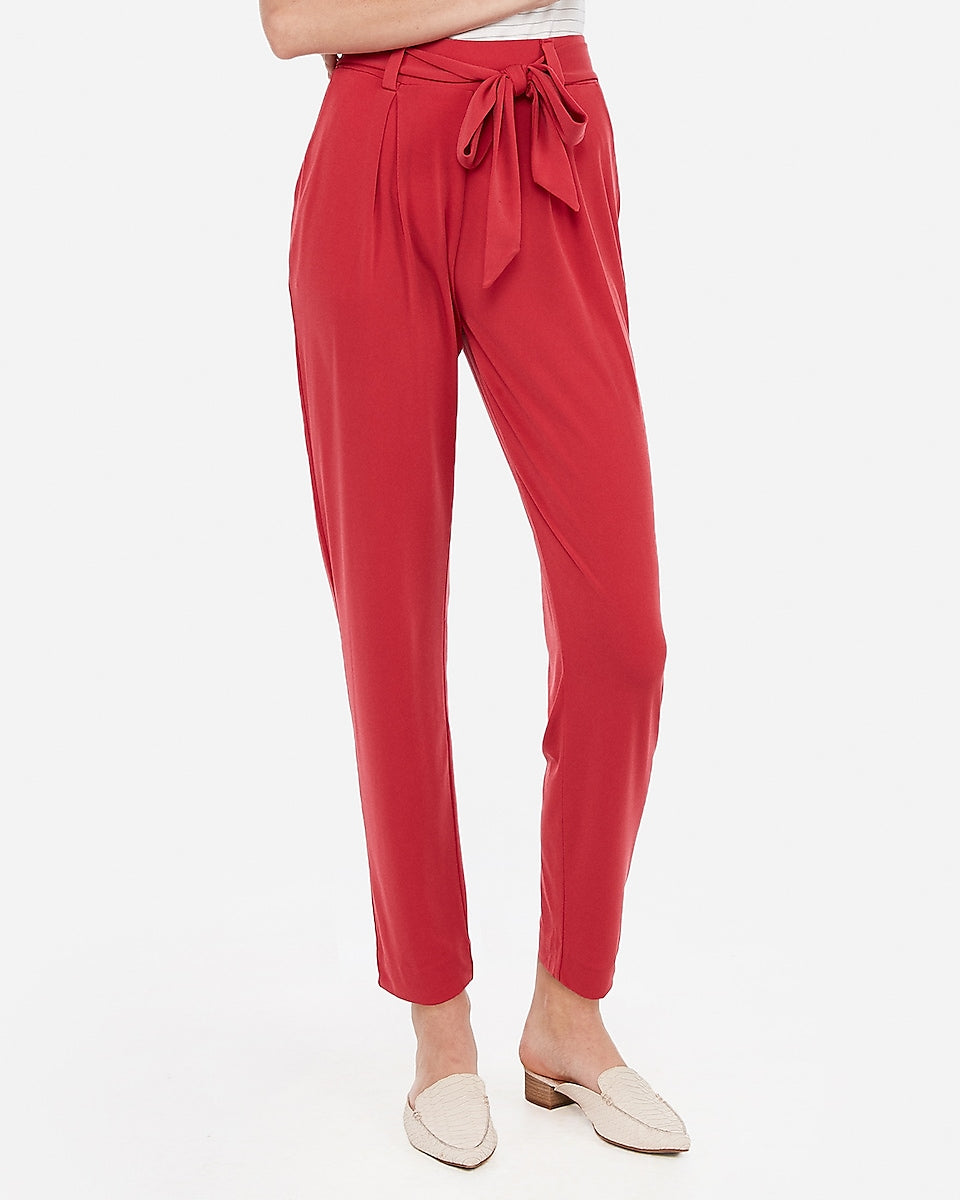 mid rise jersey sash pant