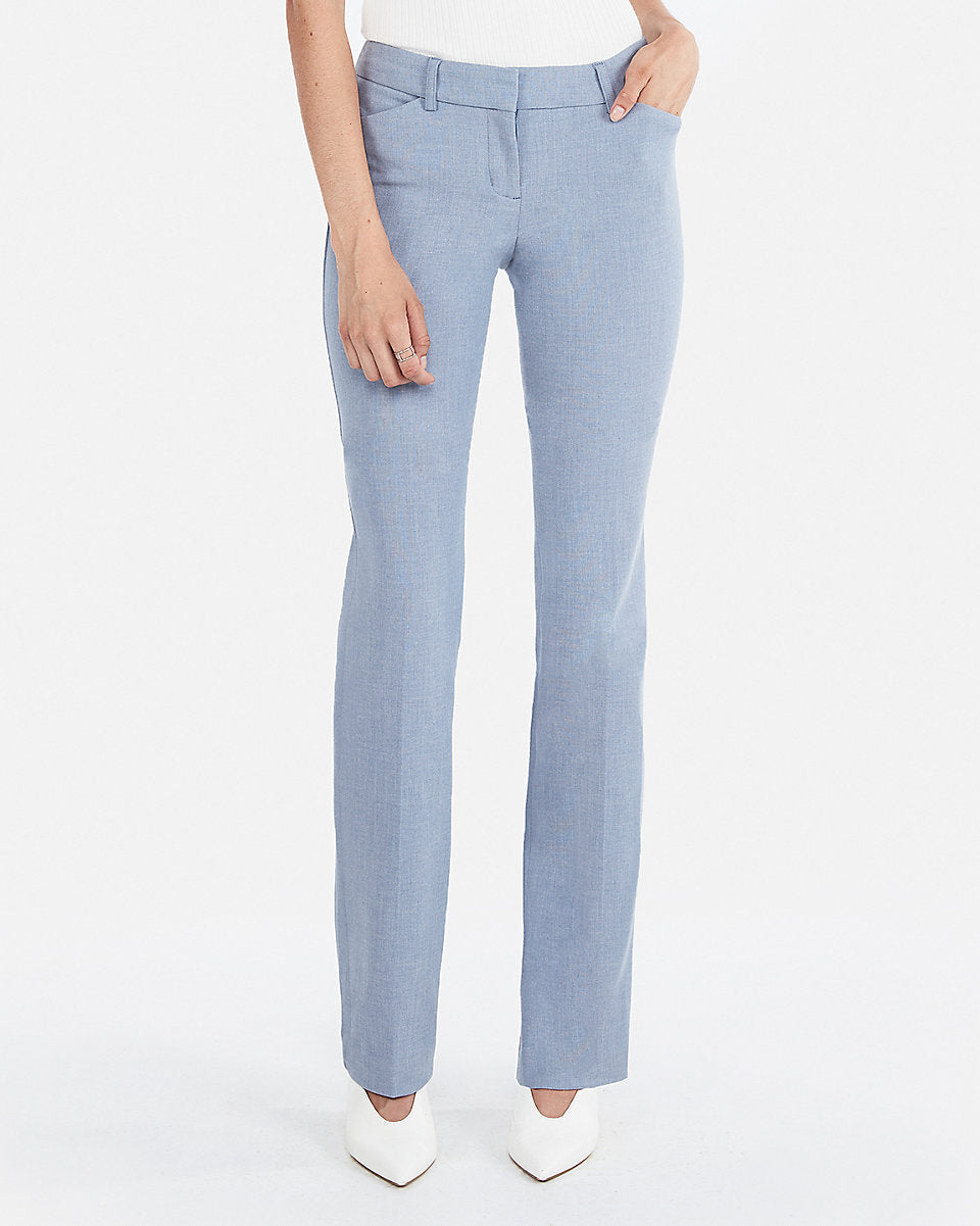 Express, Low Rise Barely Boot Editor Pant In Light Blue