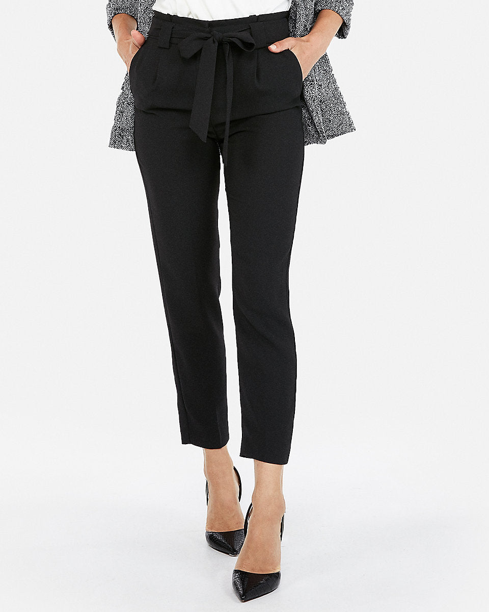 express high waisted black pants