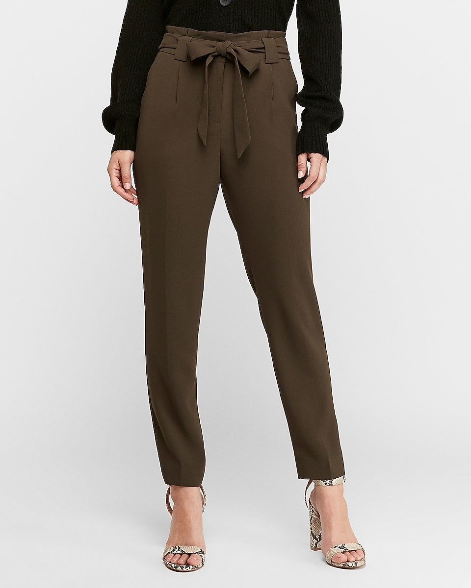 olive green high waisted pants