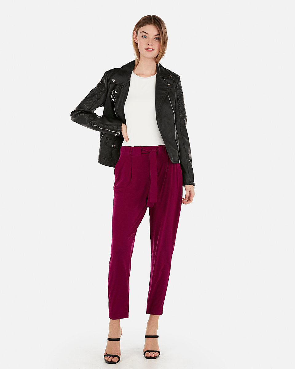 express mid rise ankle jogger pant