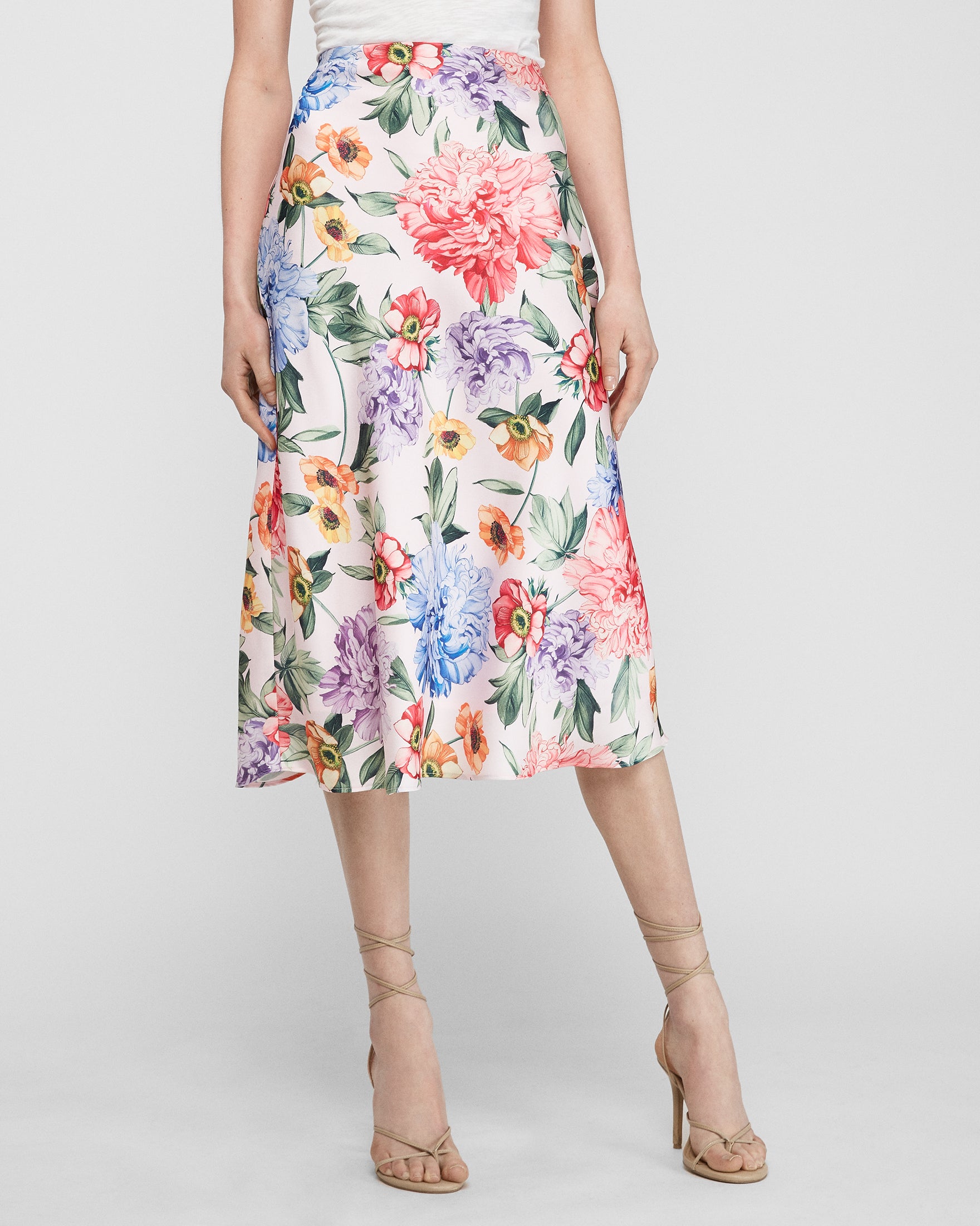 floral slip skirt