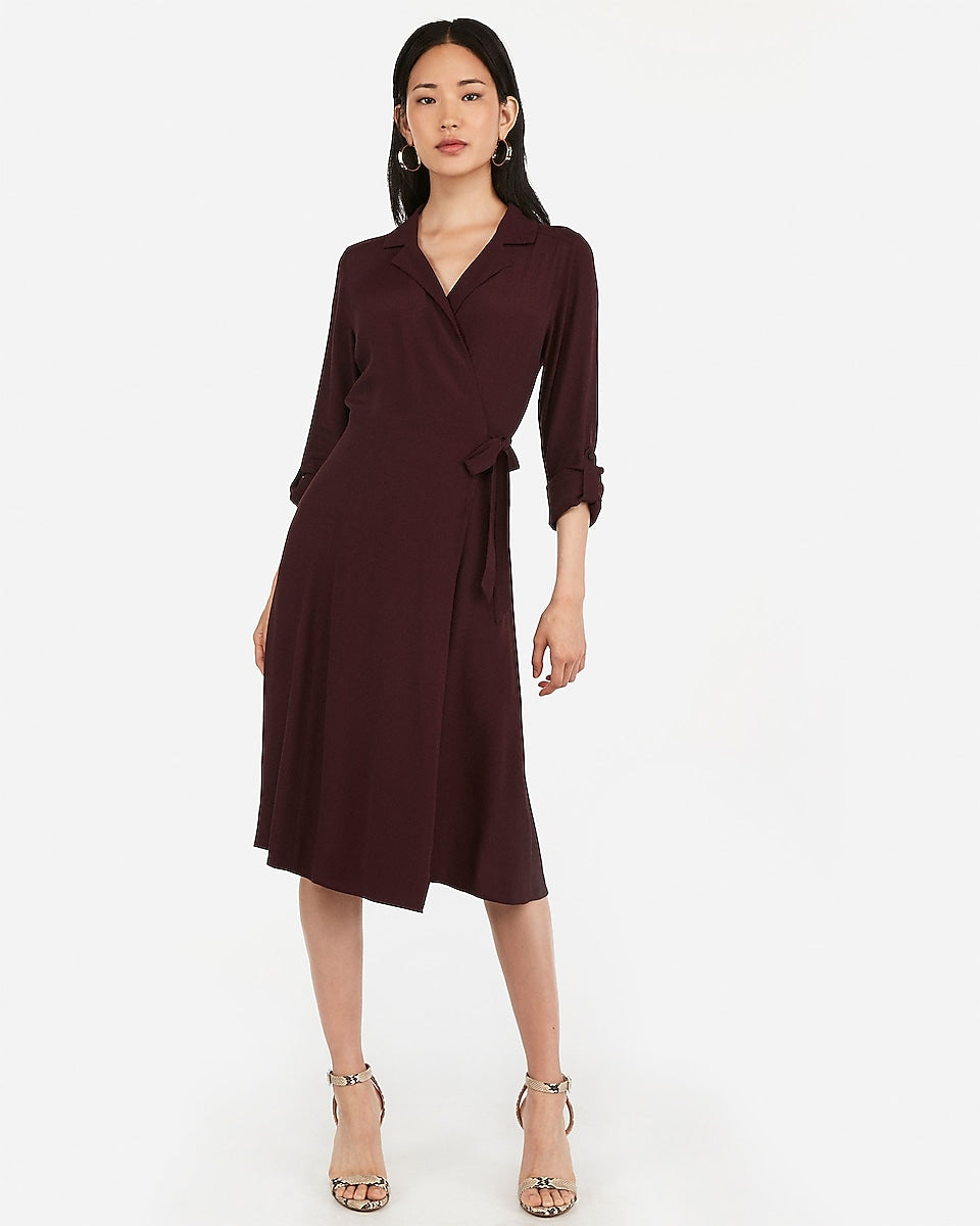 Wrap Tie Midi Dress Flash Sales, 58% OFF | www.propellermadrid.com