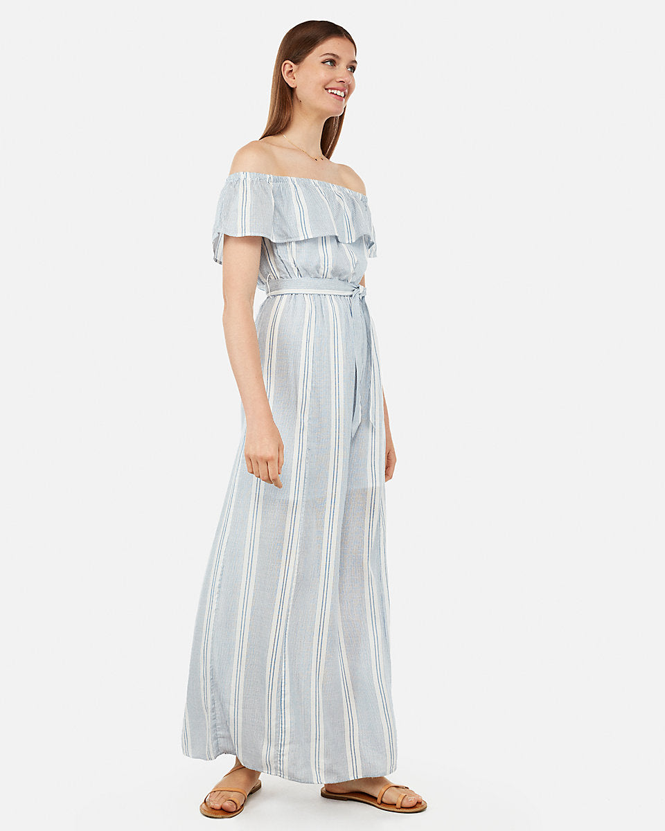 express striped maxi dress