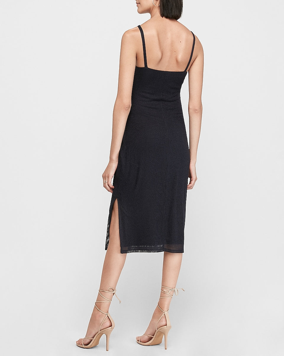 express ribbed midi dress