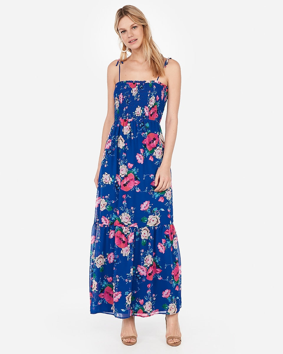 tie strap maxi dress