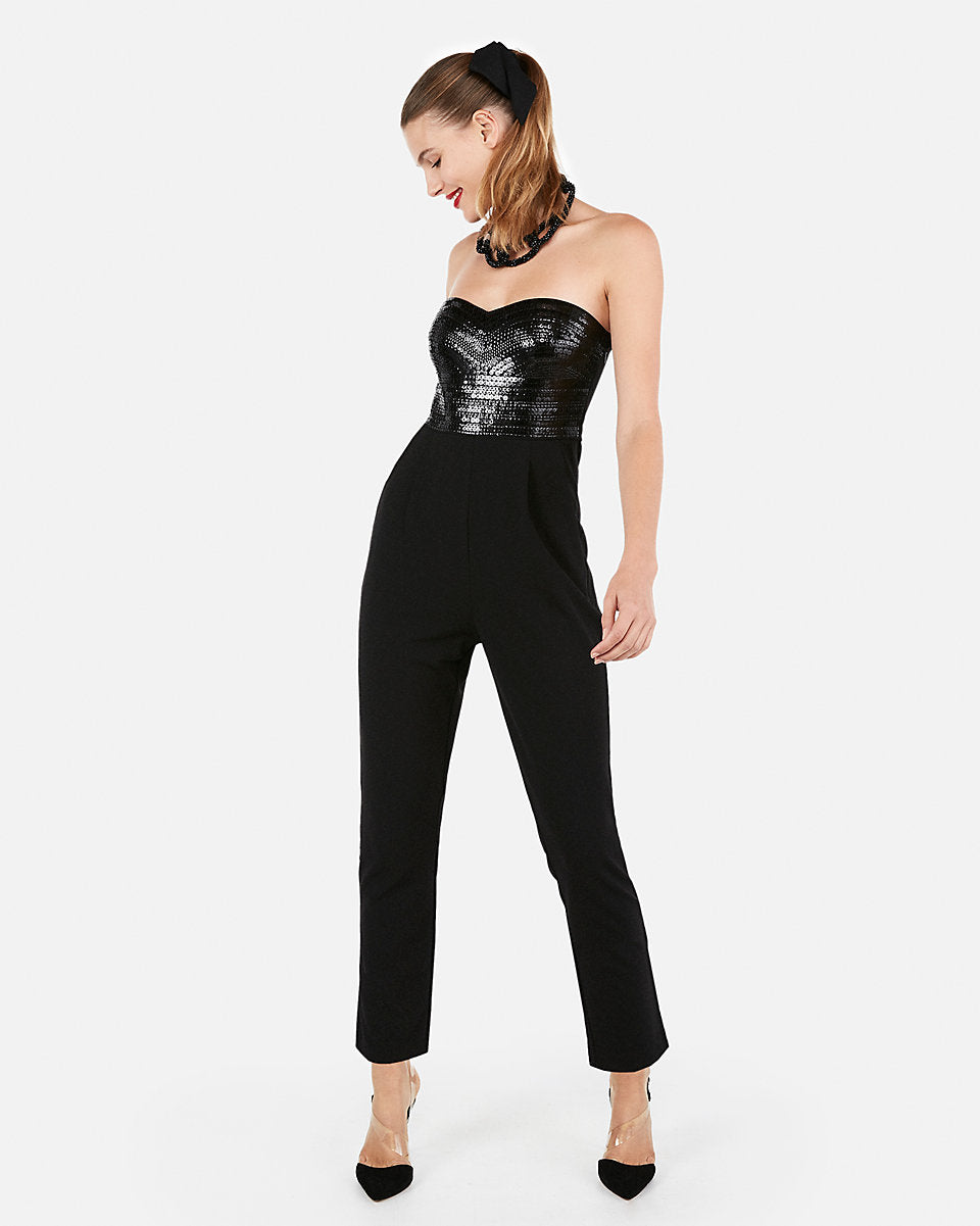 black sweetheart jumpsuit