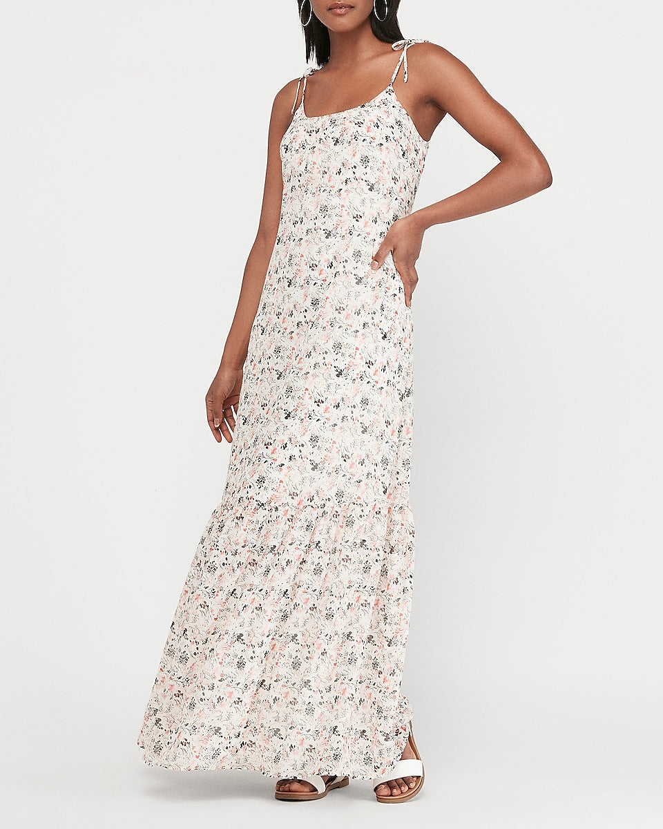 tie strap maxi dress