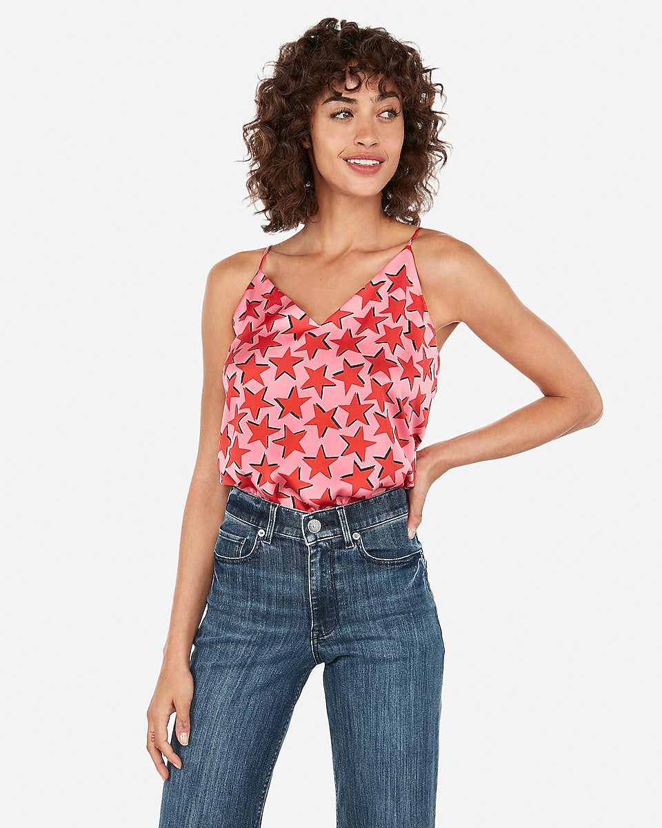 Polka Dot V-neck Downtown Cami