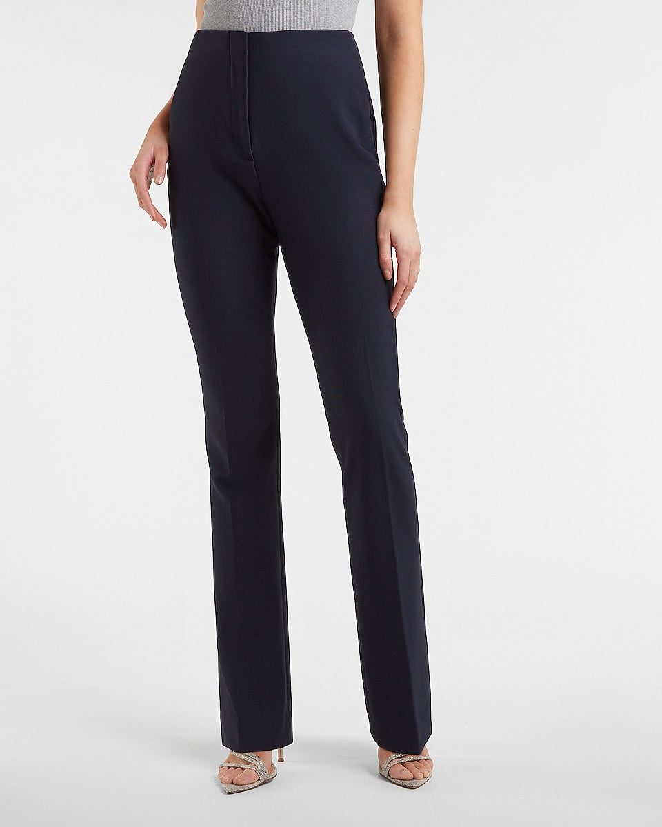 Express | High Waisted Supersoft Twill Pull-On Bootcut Pant in Navy ...