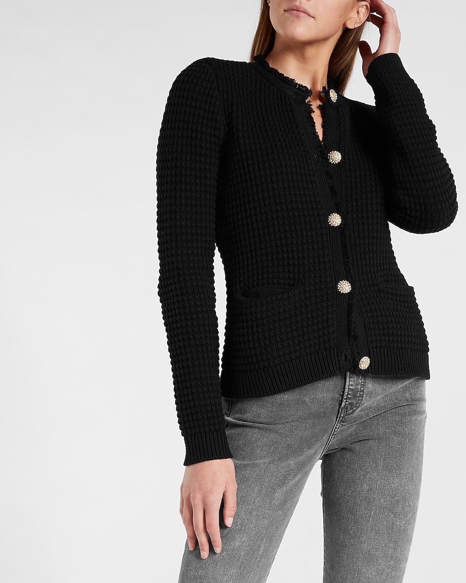 Textured Sweater Jacket