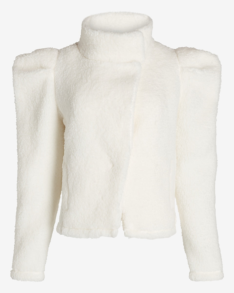 Cozy Sherpa Jacket in Ivory