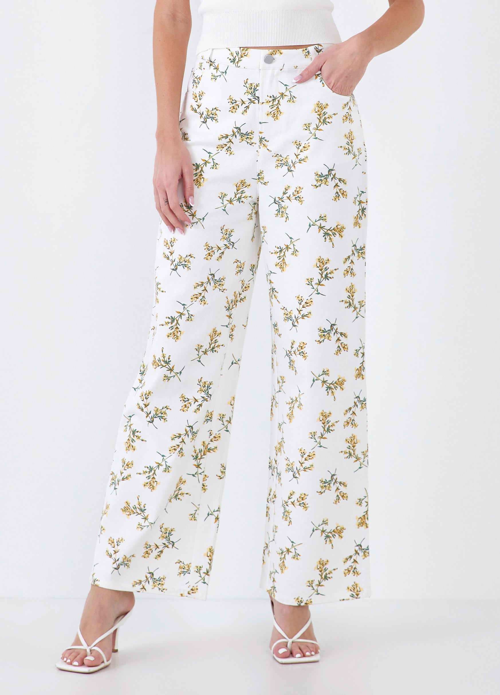 English Factory | Floral Straight Leg Pants | Express Style Trial