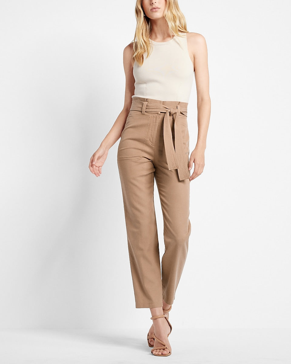 EDEN & IVY Paperbag Waist Pants in 3 Colors — J's Everyday Fashion