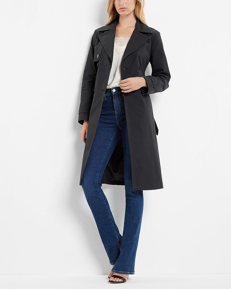 Belted Trench, Black
