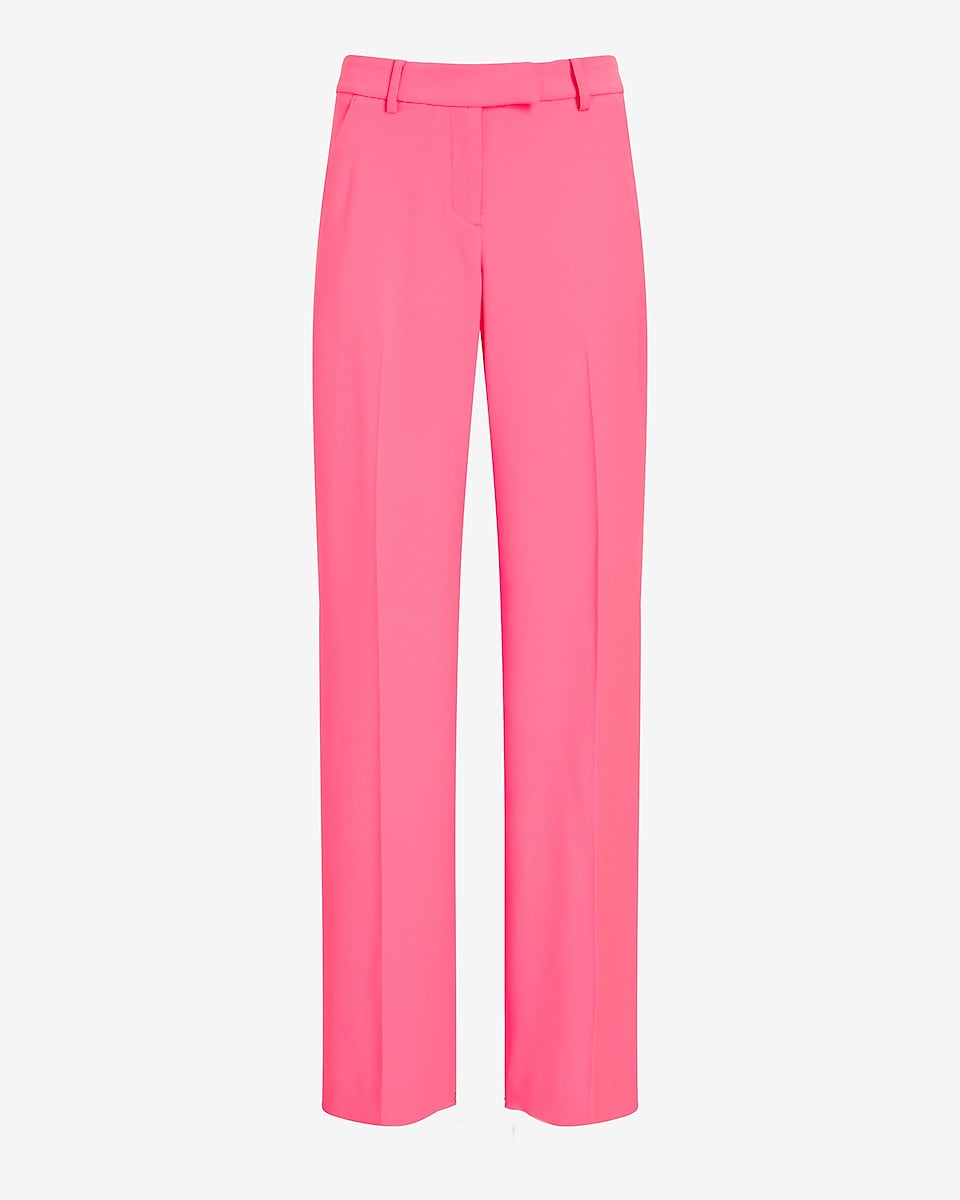 Express | Editor Mid Rise Relaxed Trouser Pant in Gum Pop | Express ...