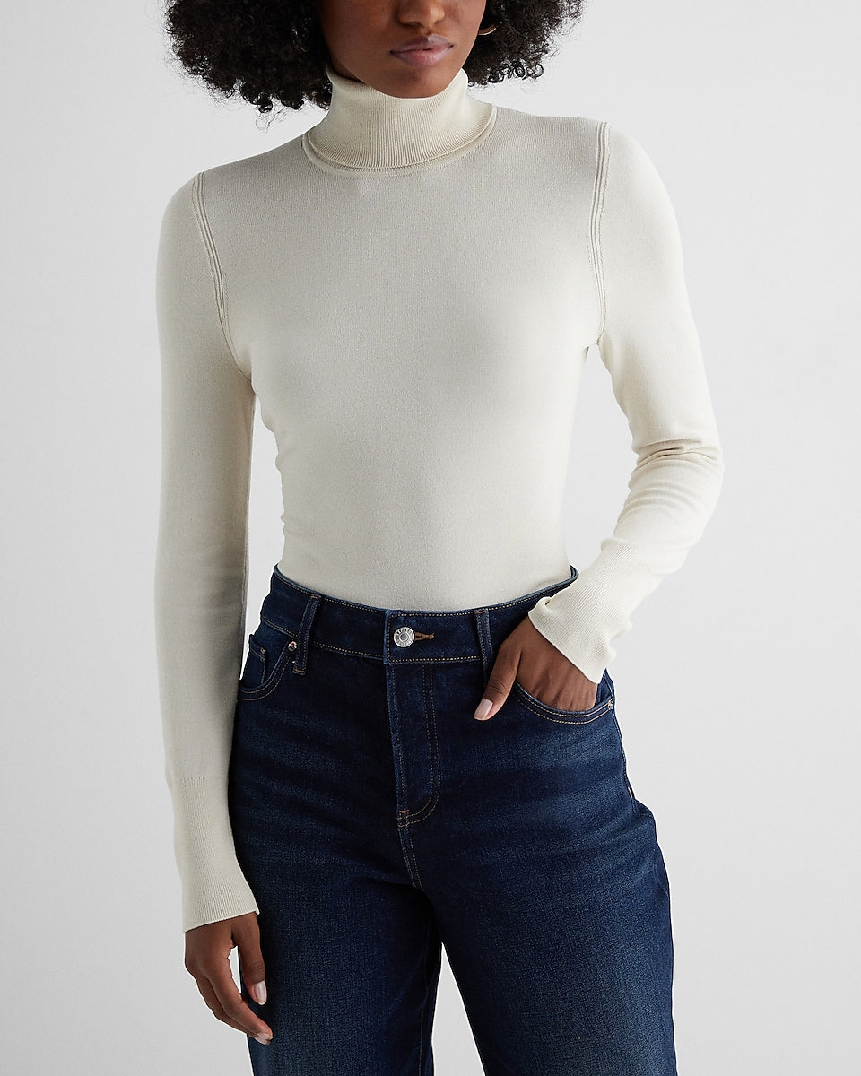 Silky Soft Fitted V-neck Polo Sweater